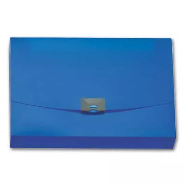 Office Depot 4 cm áttetsző kék irattáska