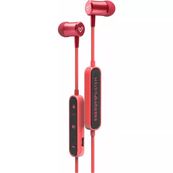 Energy Sistem EN 449163 Earphones BT Urban 2 Bluetooth mikrofonos piros fülhallgató