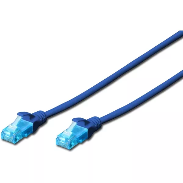 DIGITUS CAT5e U/UTP PVC 2m kék patch kábel