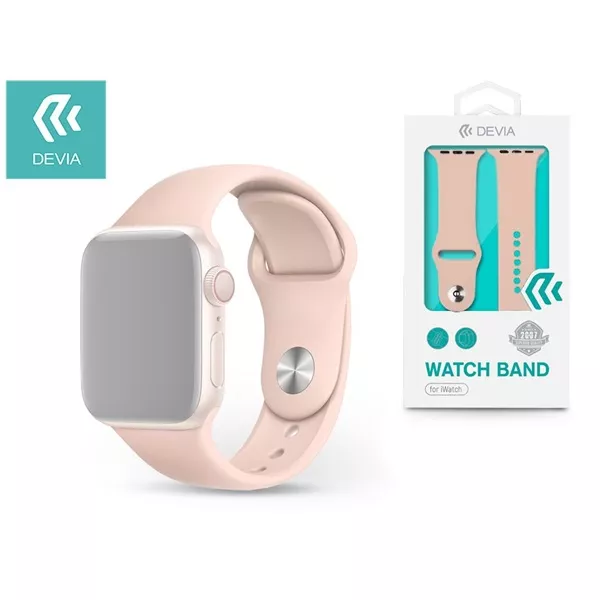 Devia ST324932 Apple Watch pink sport óraszíj