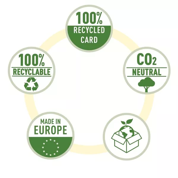 Esselte No.1 A4 50mm sárga CO2 semleges környezetbarát iratrendező