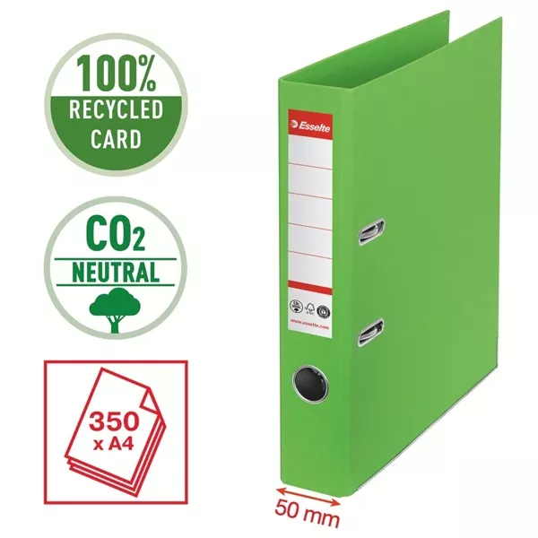 Esselte No.1 A4 50mm zöld CO2 semleges környezetbarát iratrendező