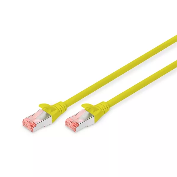 DIGITUS CAT6 S-FTP LSZH 0,25m sárga patch kábel