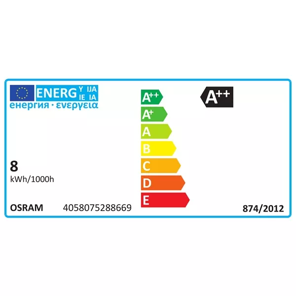 Osram Value átlátszó üveg búra/7,5W/1055lm/2700K/E27 LED körte izzó