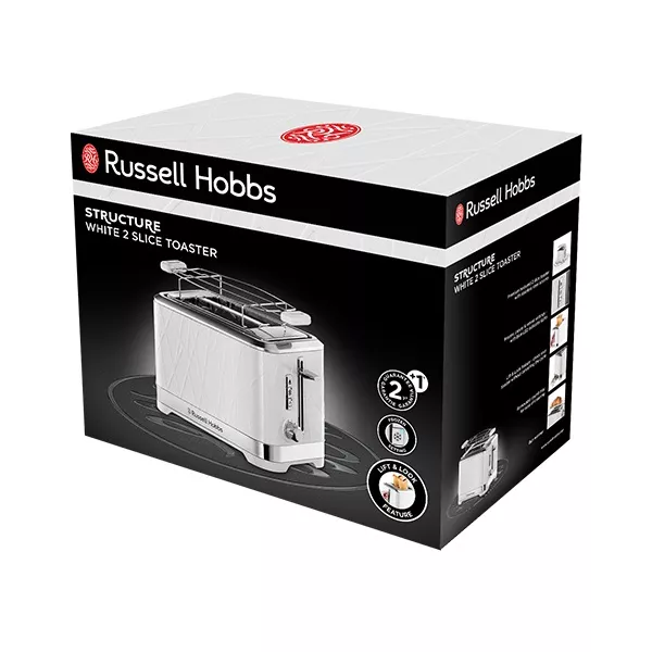 Russell Hobbs 28090-56/RH Structure fehér 2 szeletes kenyérpirító