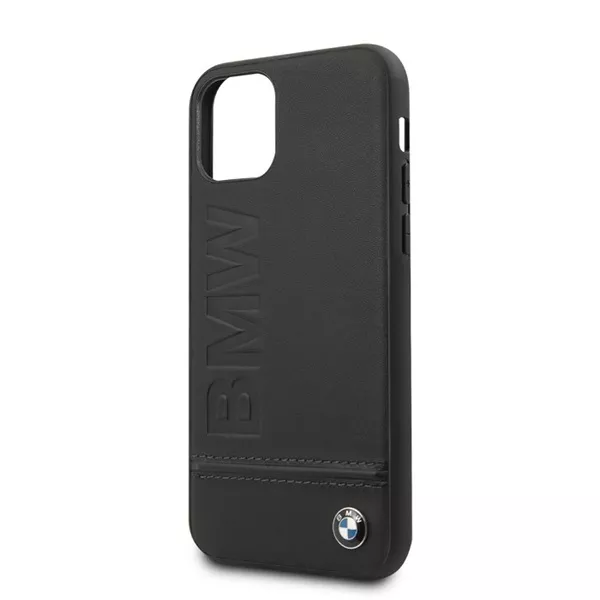 BMW Logo Imprint iPhone 11 Pro Max fekete keménytok