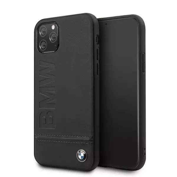 BMW Logo Imprint iPhone 11 Pro Max fekete keménytok