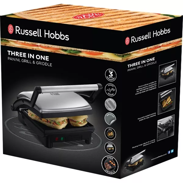 Russell Hobbs 17888-56/RH Cook@Home acél kontaktgrill