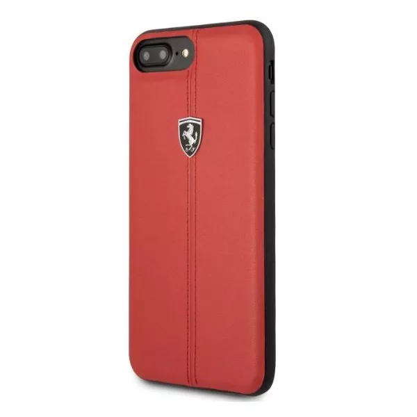 Ferrari Heritage iPhone 8 Plus piros kemény/csíkos tok