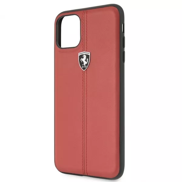 FERRARI iPhone 11 Pro Max függőlegesen csíkozott piros hátlap