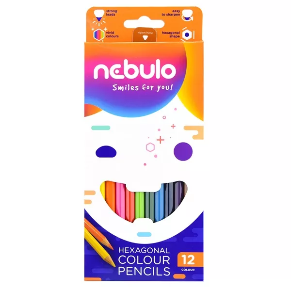 Nebulo 12db-os színes ceruza készlet