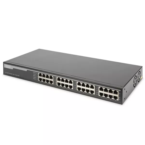 DIGITUS 10G Ethernet 16 port PoE+ 802.3at 250W tápfeladó