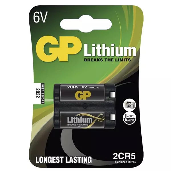 GP 2CR5 Lithium 6V 1db/bliszter fotó elem