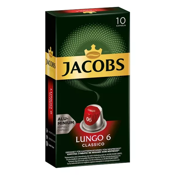 Douwe Egberts Jacobs Lungo Classico Nespresso kompatibilis 10 db kávékapszula