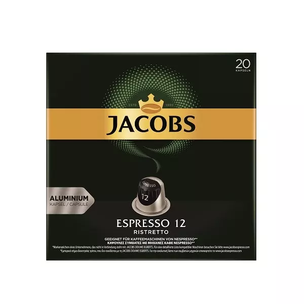 Douwe Egberts Jacobs Espresso Ristretto Nespresso kompatibilis 20 db kávékapszula