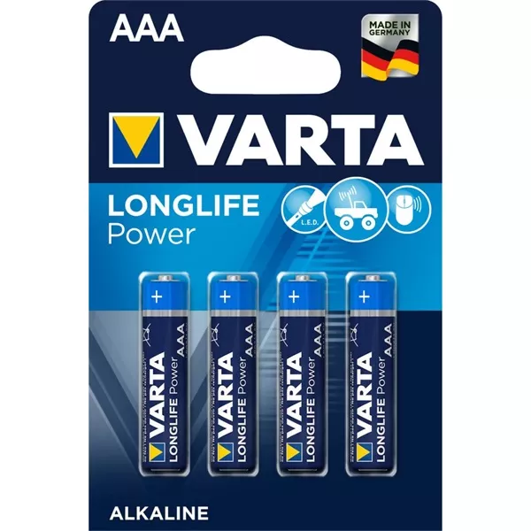 Varta 4903121414 Longlife Power AAA (LR03) alkáli mikro ceruza elem 4db/bliszter