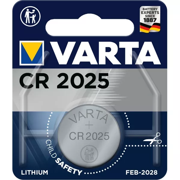 Varta 6025112401 CR2025  lítium gombelem 1db/bliszter