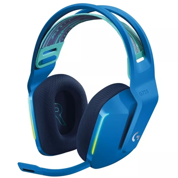 Logitech G733 Lightspeed Wireless RGB kék gamer headset style=