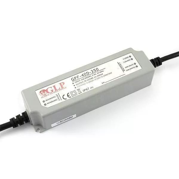 GLP GPF-40D-350 42W 72~120V 350mA IP67 LED tápegység