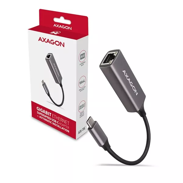 Axagon ADE-TRC Type-C USB 3.2 - Gigabit Ethernet adapter