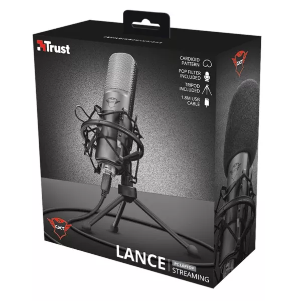 Trust GXT 242 Lance Streaming USB gamer mikrofon