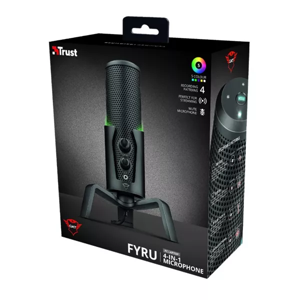 Trust GXT 258 Fyru 4in1 Streaming USB gamer mikrofon