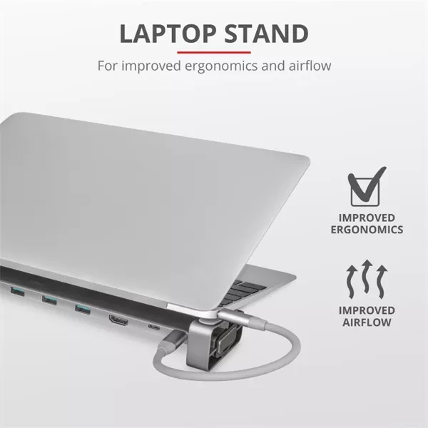 Trust Dalyx USB-C 10 in 1 multiport dokkoló