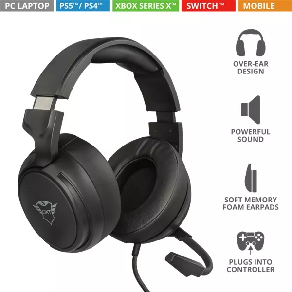 Trust GXT 433 Pylo gamer headset style=