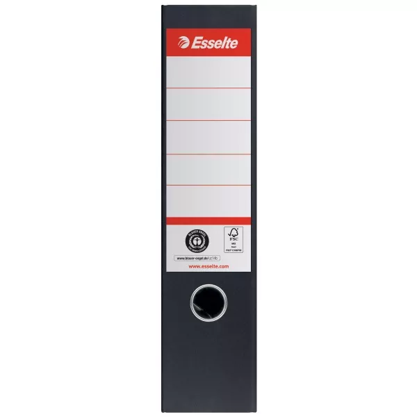 Esselte No.1 A4 75 mm fekete 100%-ban újrahasznosított kartonból iratrendező