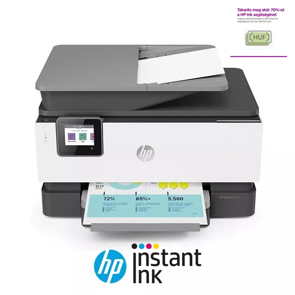 HP OfficeJet Pro 9012E All-in-One multifunkciós tintasugaras Instant Ink ready nyomtató